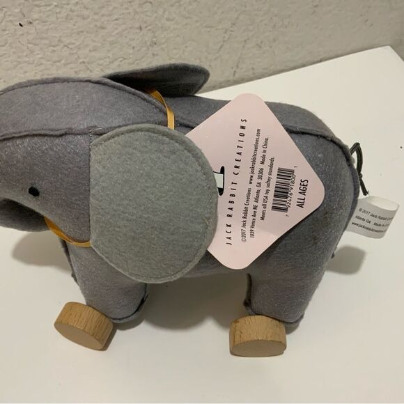 Jack Rabbit Creations - elephant 8"  stuffed toy NWT - Picture 7 of 10